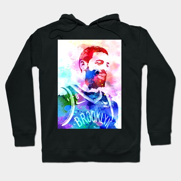 Kyrie Irving Watercolor Hoodie by Masdian Watercolor